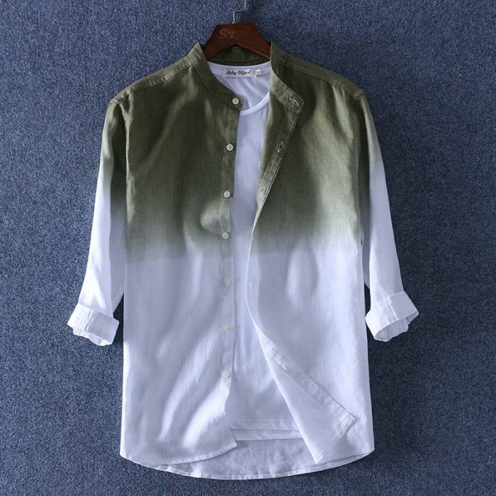 Mens longline dress shirt