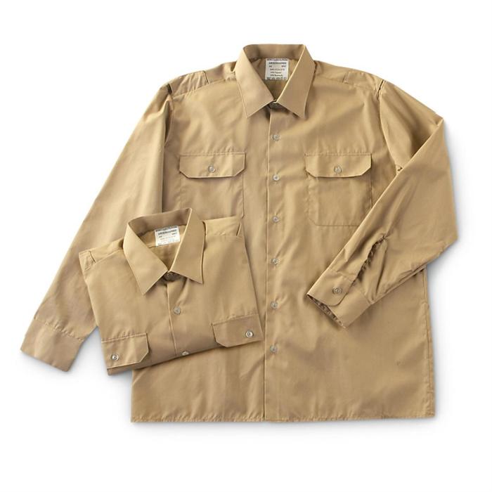 Khaki dress shirt mens