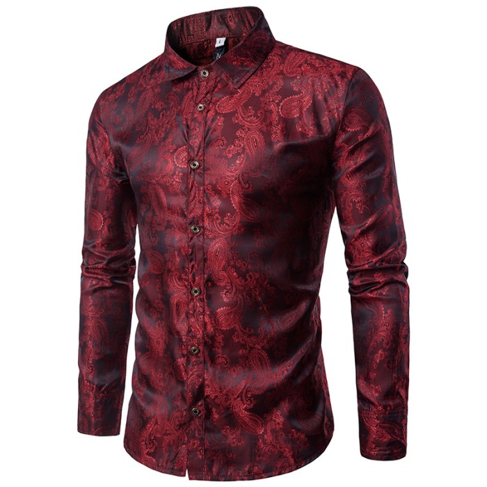 Mens longline dress shirt