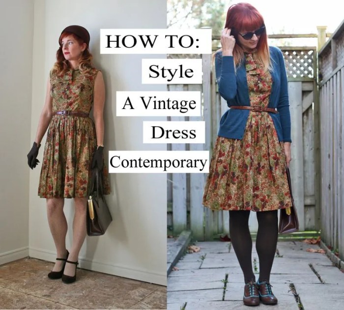 How to dress up vintage style