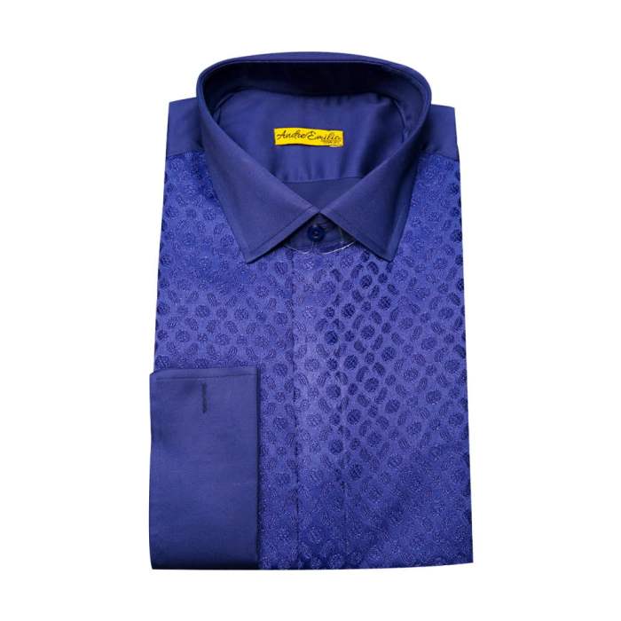 Dark blue dress shirt mens