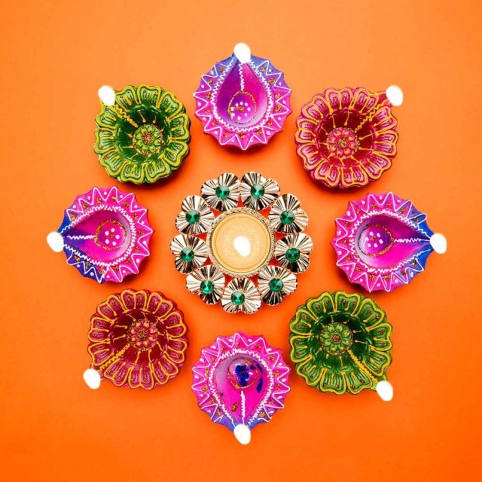 How to make diya stand decoration