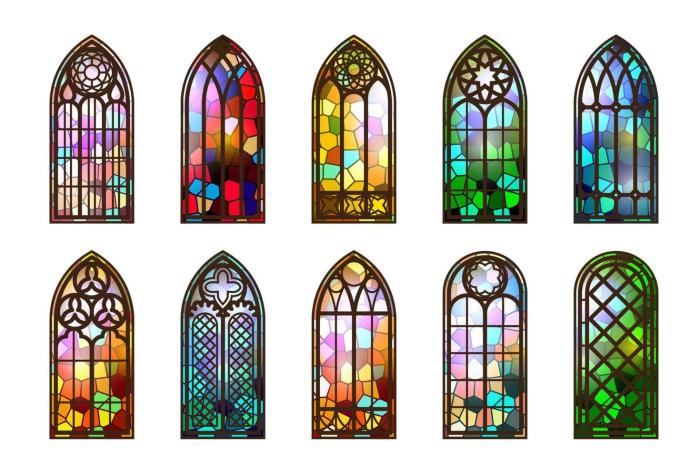 How to decorate with old stained glass windows