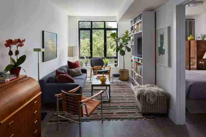 How to decorate small narrow living room