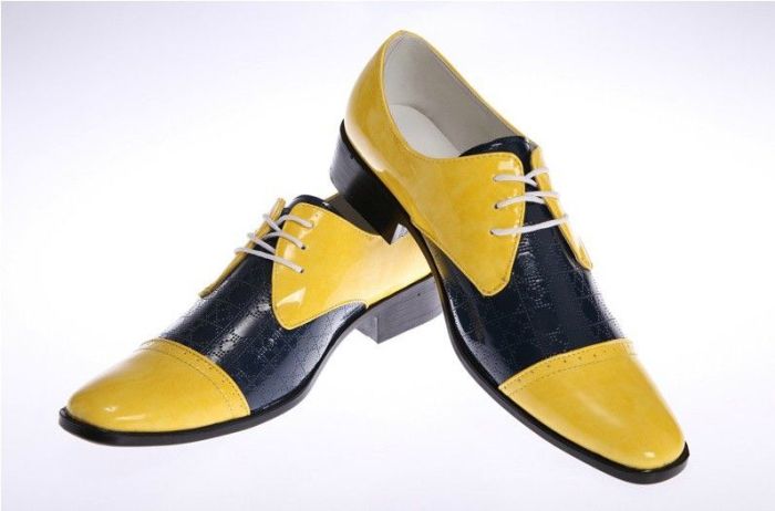 Yellow dress shoes mens