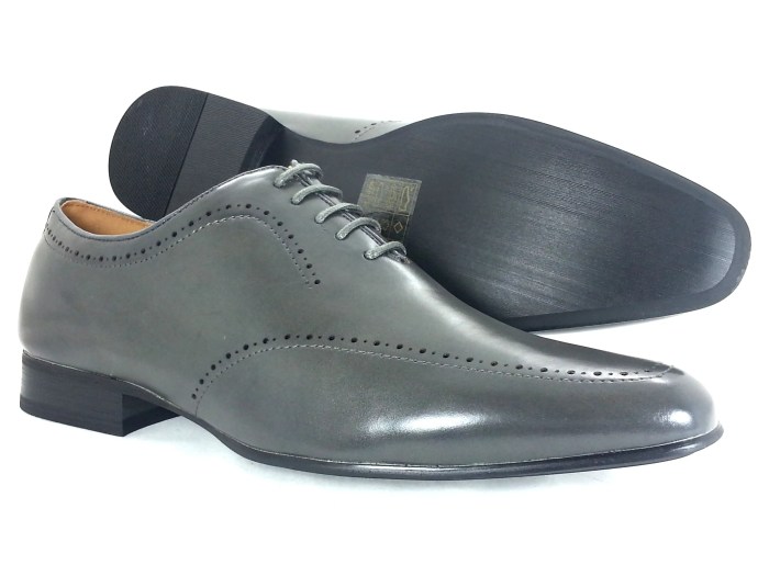 Mens grey casual dress shoes